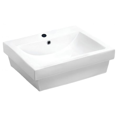 Anzzi Neptune Ceramic Vessel Sink White LS-AZ117